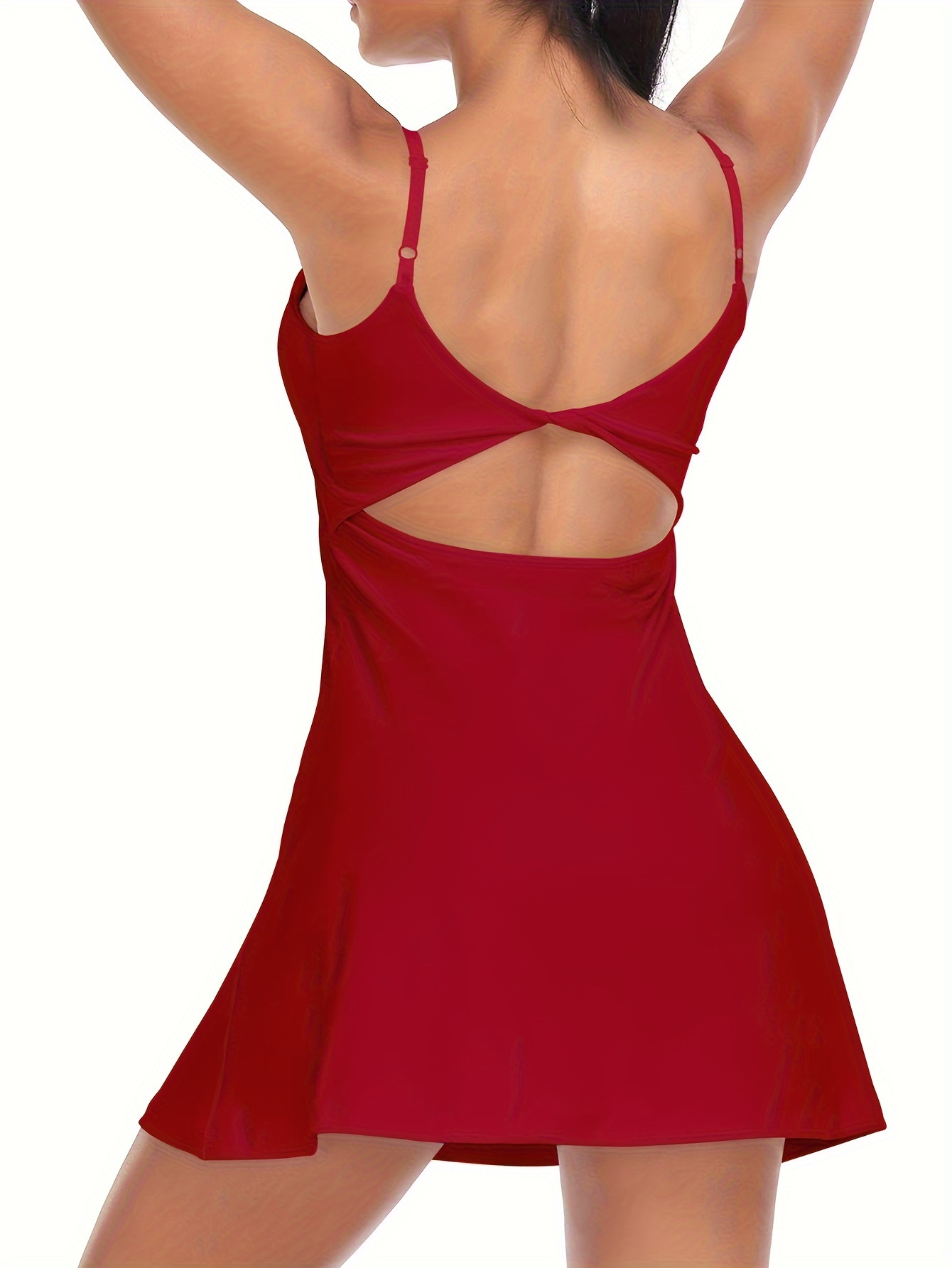 womens tennis dress built in separate shorts bra workout - Temu