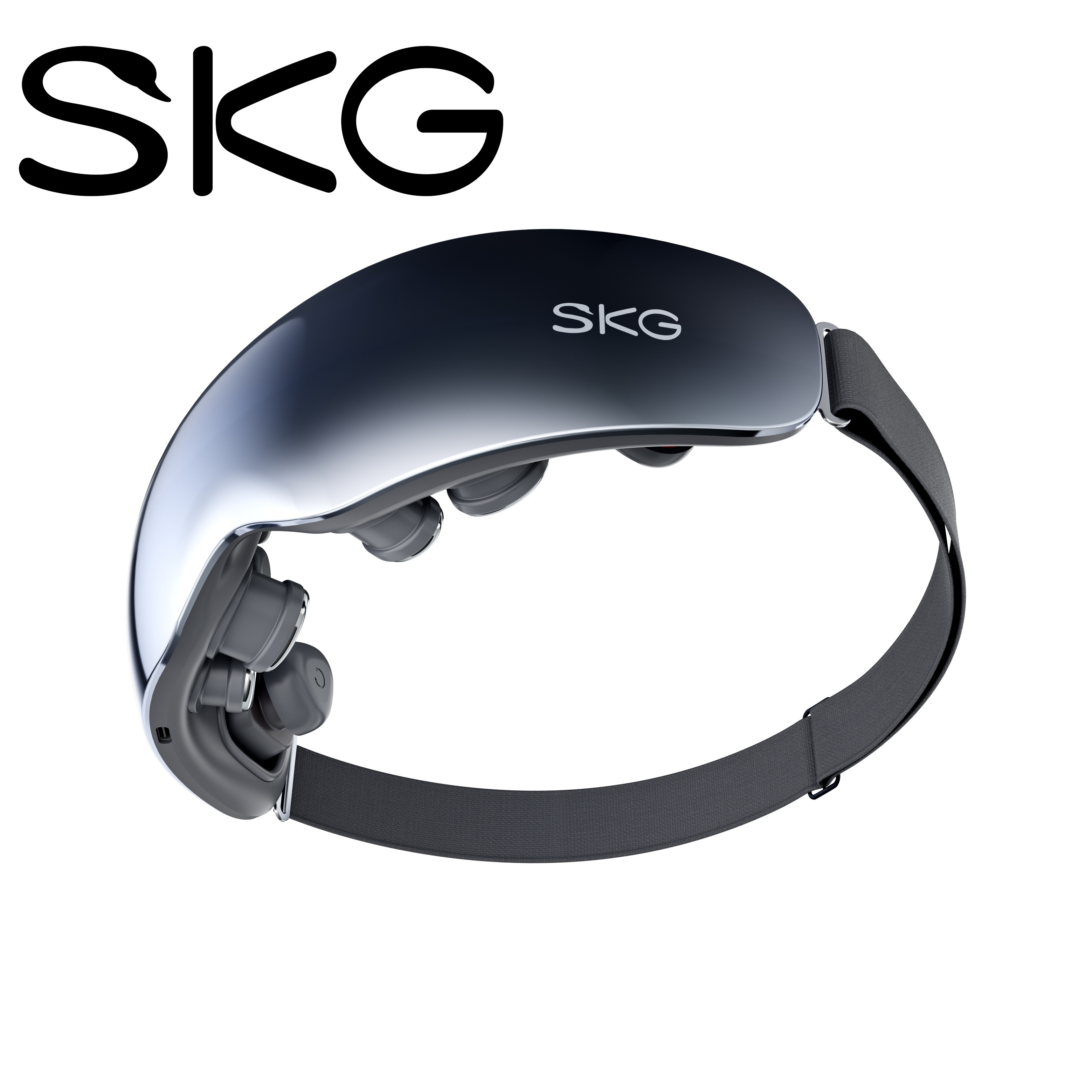 

Skg Massager With Heat Relax, & Solar Finger Design – Usb Rechargeable, 1500mah Battery, Ergonomic Headband For Relaxing Eye Care, Eye Mask Massager