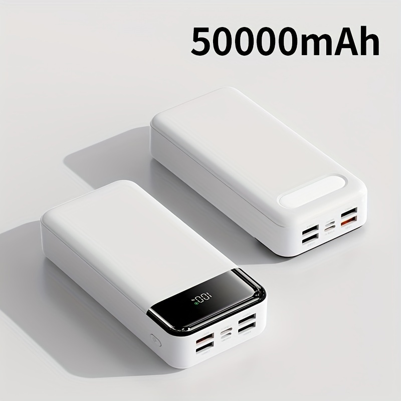 50000mAh Super Velika Kapaciteta, Mobilni Napajalnik z LED Zaslonom, Svetilka in Rezervna Moč za Nujne , 22.5W Hitro Polnjenje - Zunanja