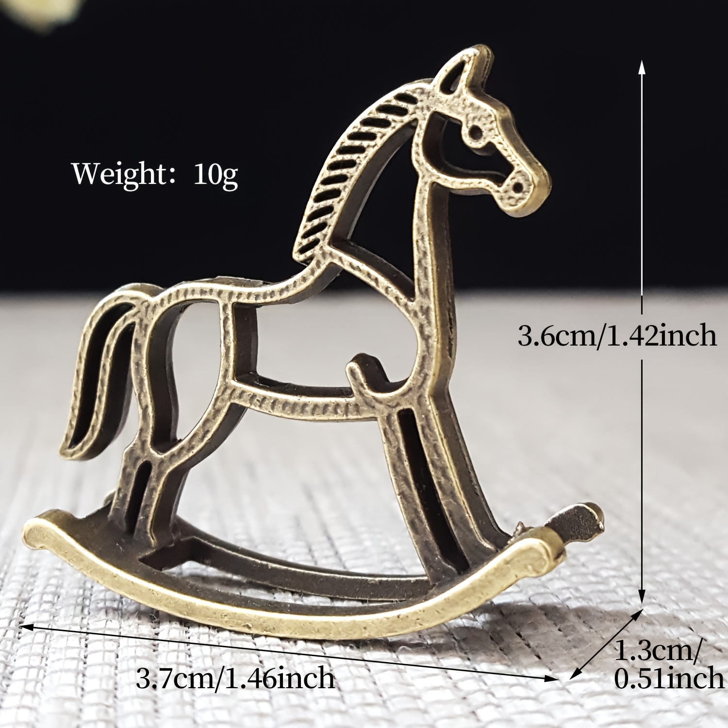TEMU 1pc Mini Music Box - Vintage Alloy Incense Holder Base, Decorative Incense Holder Suitable For Home, Tea Room, And Gifts, For Eid Al-fitr,