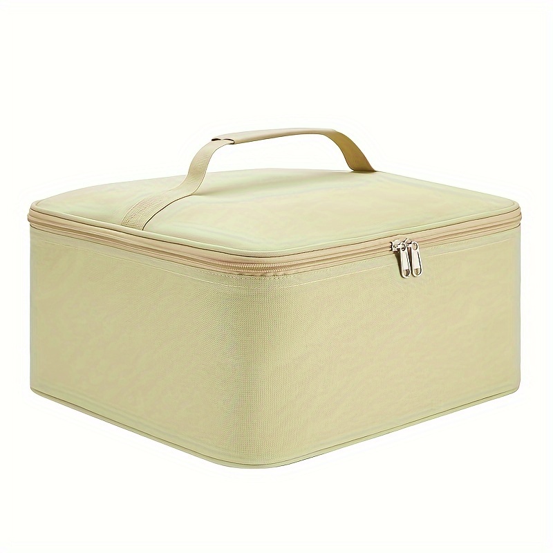 TEMU Portable Camping Tool Organizer Box With Magnetic Lid - Multi- Canister Storage For Stoves & Gas Cans, & , Compact & Lightweight For , Camping