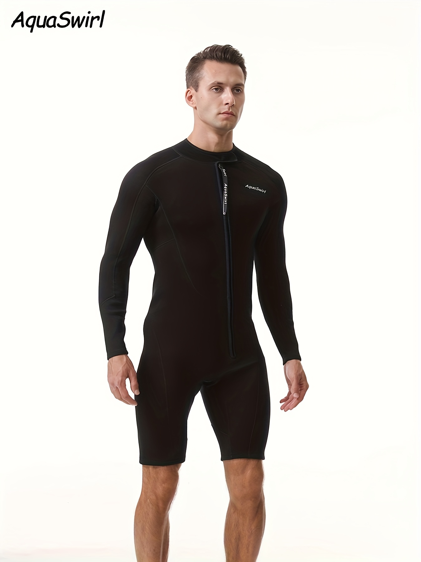 Combinaison Plongée Homme Néoprène 3mm - Maillot De Bain Long Protection Intégrale