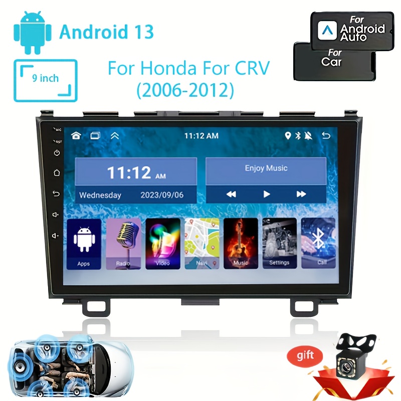 Radio con GPS para coche, reproductor Multimedia con Android 13, 128GB de  ROM, 2Din, pantalla táctil