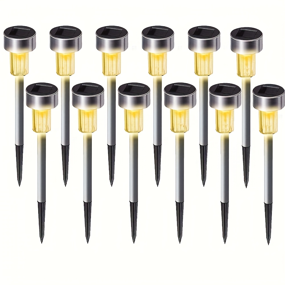 8/10/12pcs Solar Garden Lights, Solar Powered Landscape Light, For Yard, Pathway, Patio, Yard, Lawn, Walkway, Deck And Driveway, For Halloween Christmas New Year Decoration, Best For Christmas