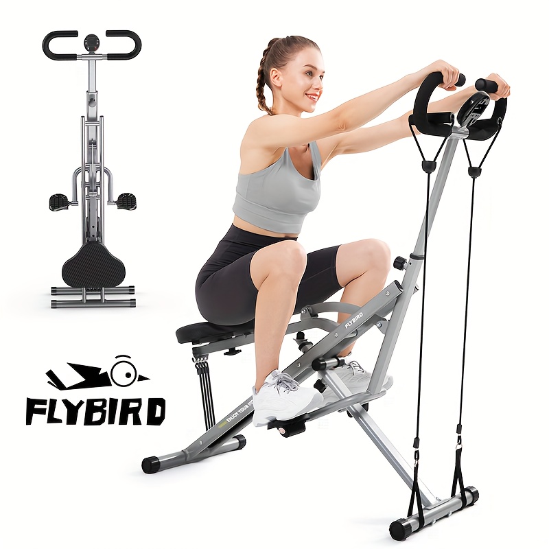 

Flybird Duo Motion Row And Squat Assist Multi-functional With Adjustable Resistance, Easy Setup & Foldable, Glute & Leg Exercise Machine -