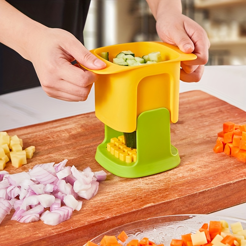 

Effortless Multifunctional Vegetable Chopper - French Fry Maker & Onion - Hand Pressure For Home & Commercial Use - Kitchen Tool For Quick & Precise Slicing