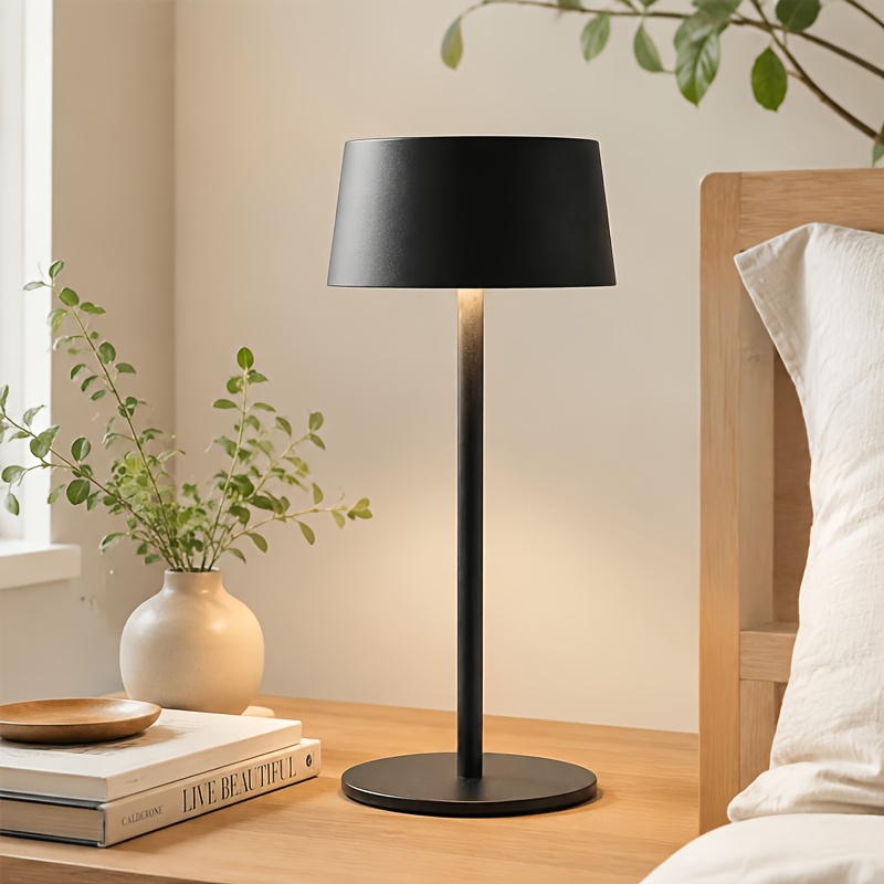 TEMU Modern Minimalist Led Rechargeable Table Lamp With Touch Control, Usb Charging, Dimming For Living Room, Bedroom, Desk