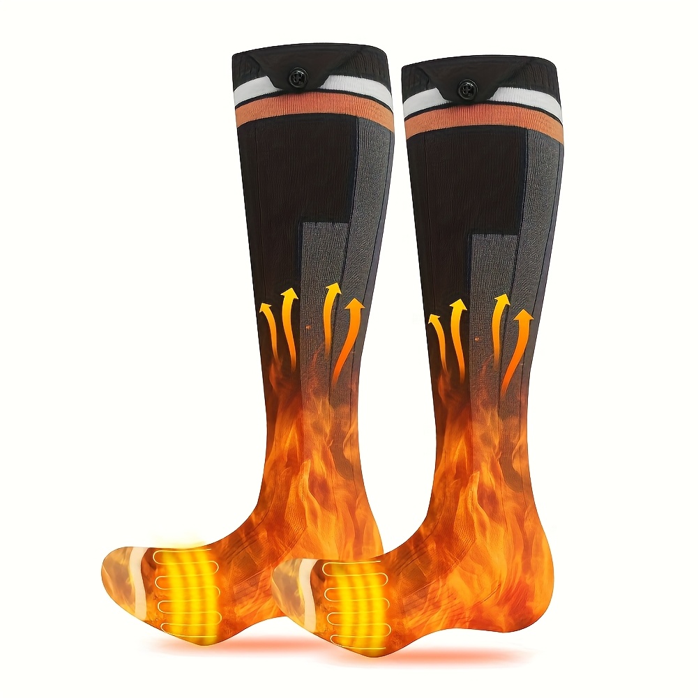 TEMU Unisex 5000mah Rechargeable Electric Heating Socks, Set 3 Heating Levels, 360 Degree For Heating, Washable And Easy To Care For, Perfect For All