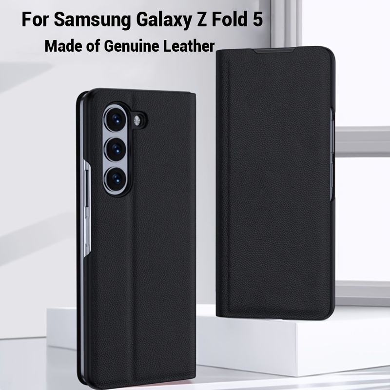 

For Z Fold 5 Mobile Phone Case Flip Cover Full Business Leather Protective Case