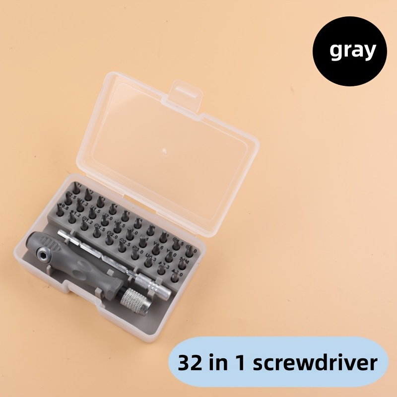 TEMU 32in 1 Small Screwdriver Set, Magnetic Screwdriver Set - Includes Repair Kit For , Watches, Mobile Phones, Laptops, Computers And Toys