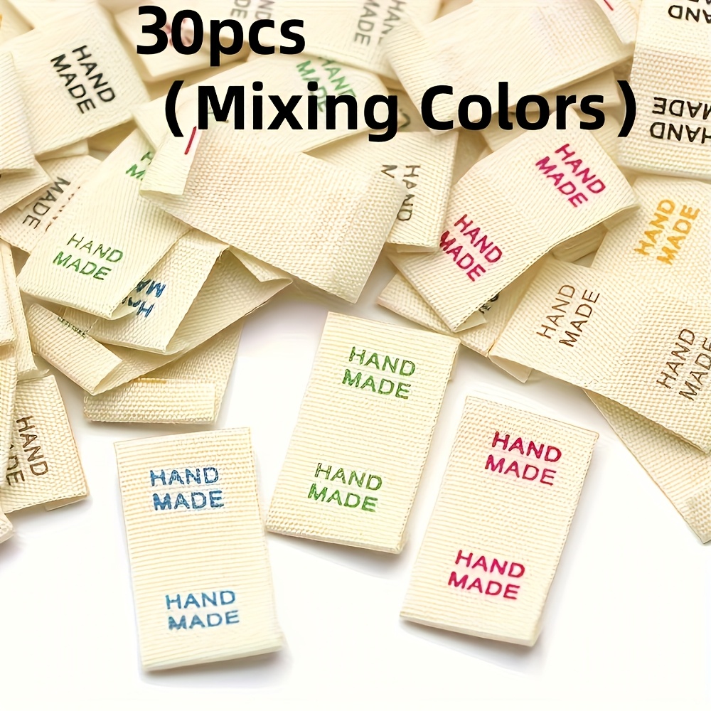 TEMU 30pcs Handmade Labels For , Hats, Bags - Sewing Accessories For Decoration