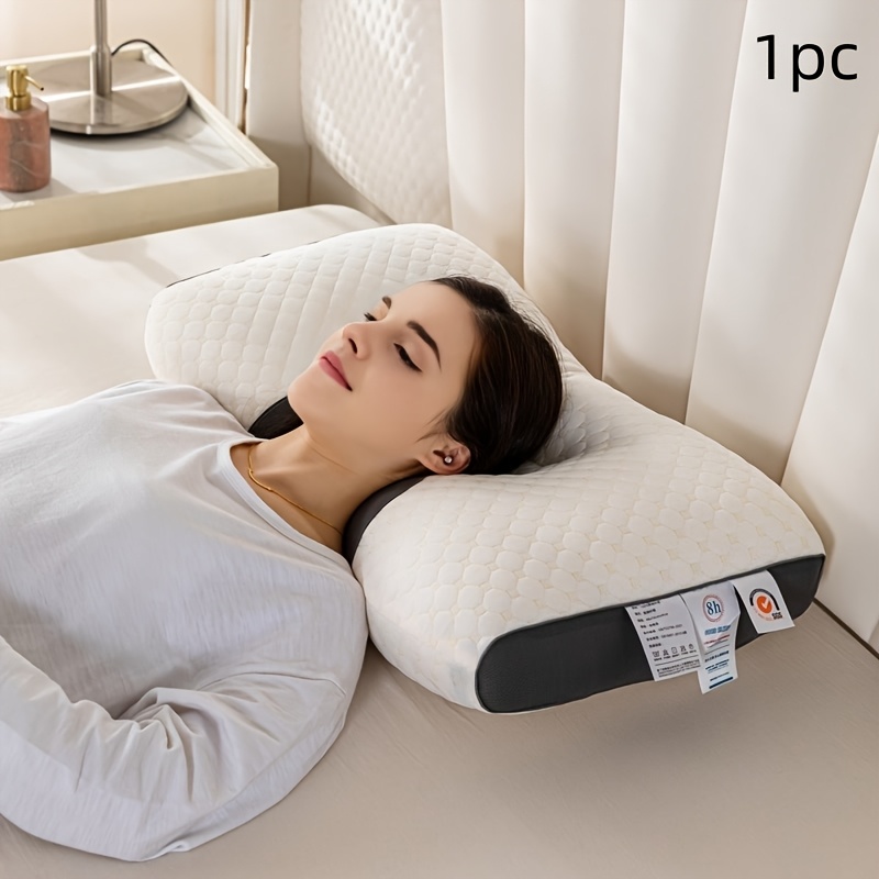 TEMU Rv 1/2 Luxury Knit Pillows, Home-use Moisture-absorbing And Breathable Pillows, High , To The Neck Curve, Washable Or Machine, -compressed Packaging
