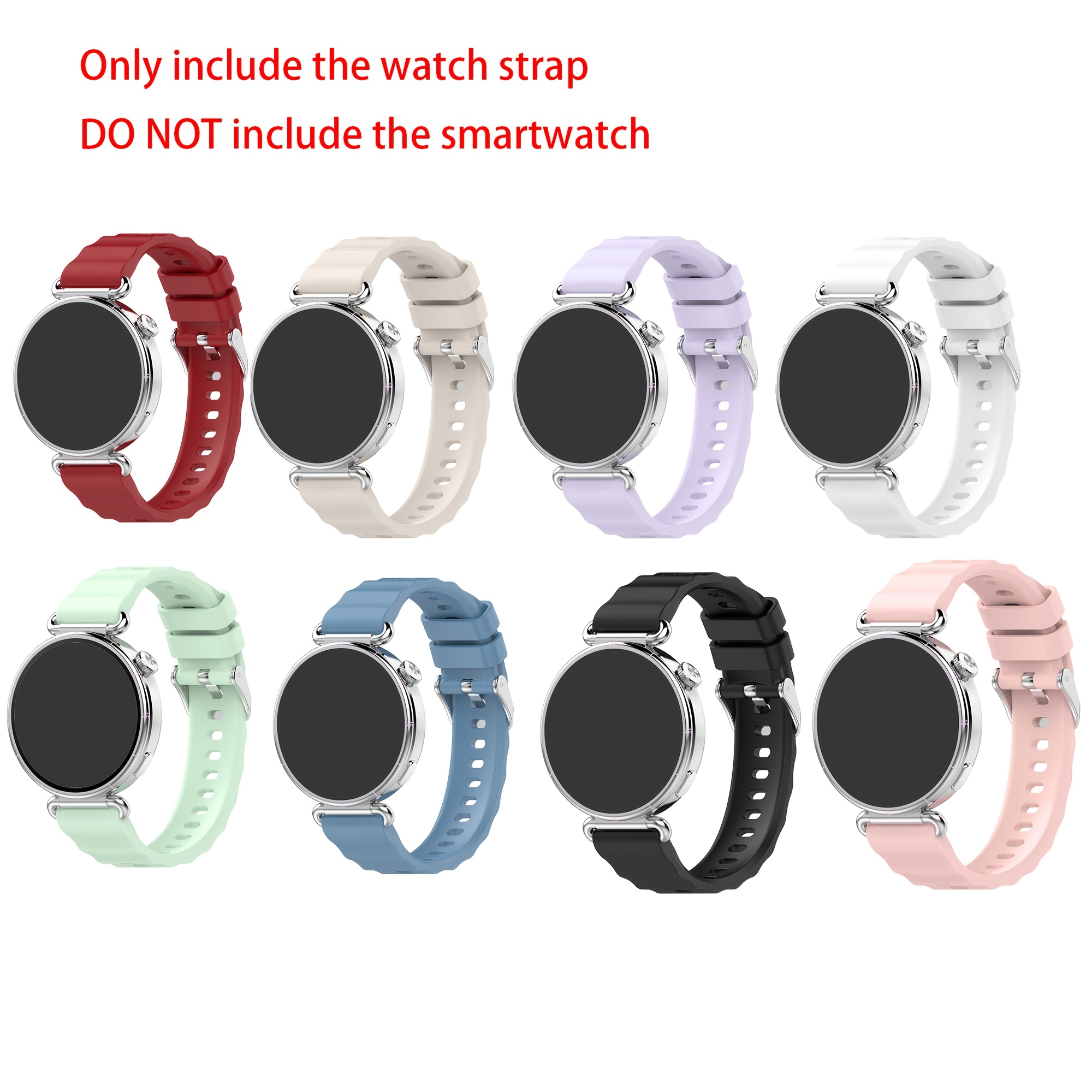 TEMU juegos de bandas de repuesto de 18 mm para relojes, compatibles con Huawei Watch GT6 (41 mm), Gt5Pro (42 mm), GT5, GT4 (41 mm) y Garmin