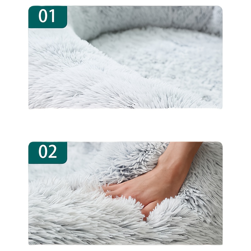 extra large orthopedic memory foam pet bed in a   design featuring a plush dog house   washable and   assembled suitable for cats and dogs providing     for   pets and their owners Product details 4