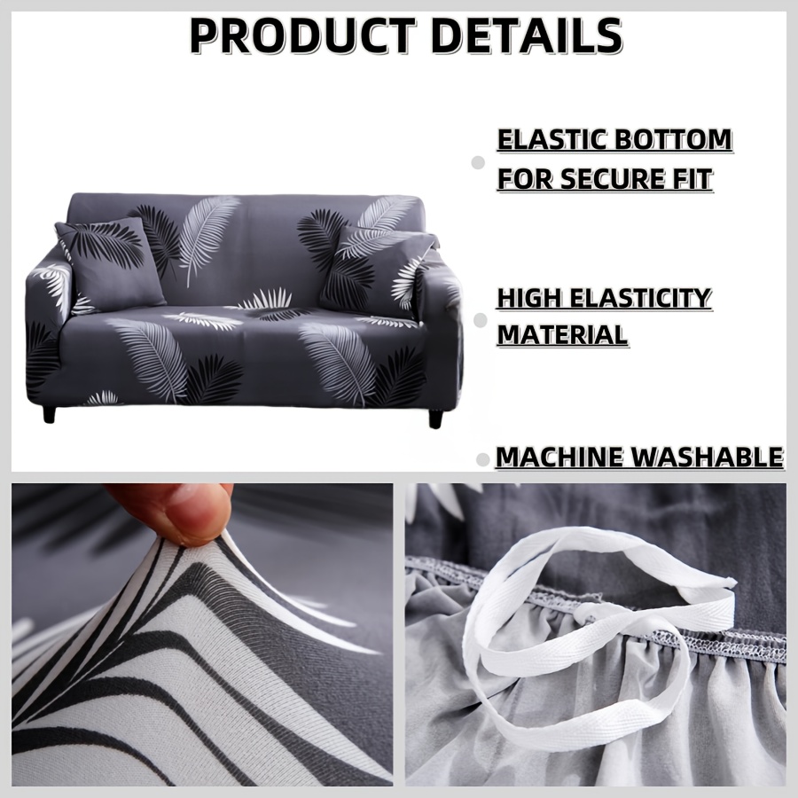 

Style Fitted Sofa Slipcovers, Stretch Polyester Spandex , Machine Washable, Active , With Band Closure, For Armchair, Loveseat, 3-seater, 4-seater & Sectional Sofas, Slipcover-grip Fabric Couch Covers