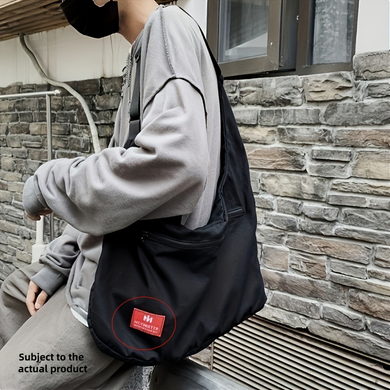 TEMU Japanese Lazy Style Vest-style Adjustable Travel Crossbody Bag Large Capacity Casual Shoulder Bag Practical Backpack Women's Crescent Bag