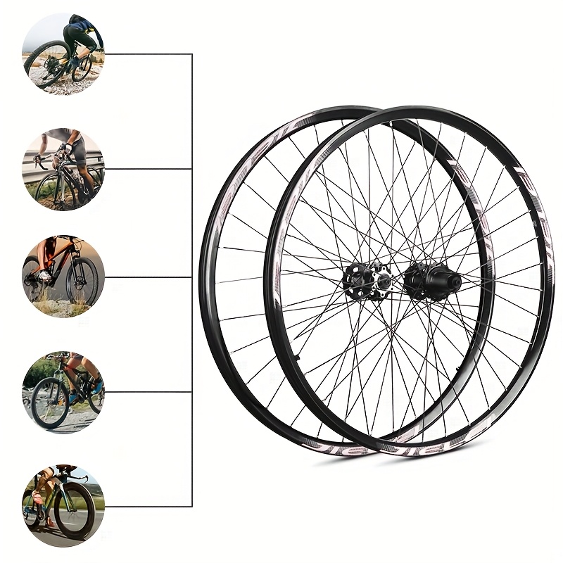 set mountain bike front rear wheels 26 27 29 inch disc Temu