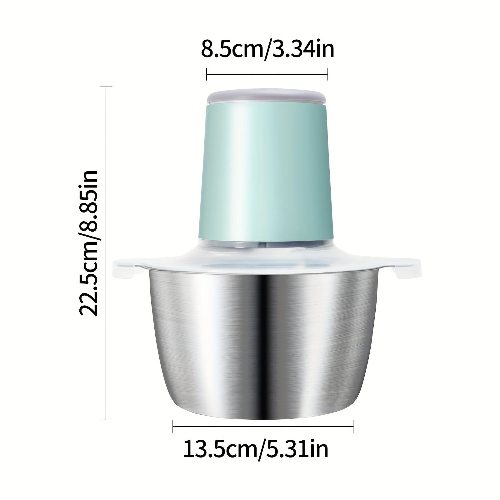 food chopper food processor mini electric 2l 148w stainless steel mincer for kitchen vegetable onion garlic salad baby food   Product details 5