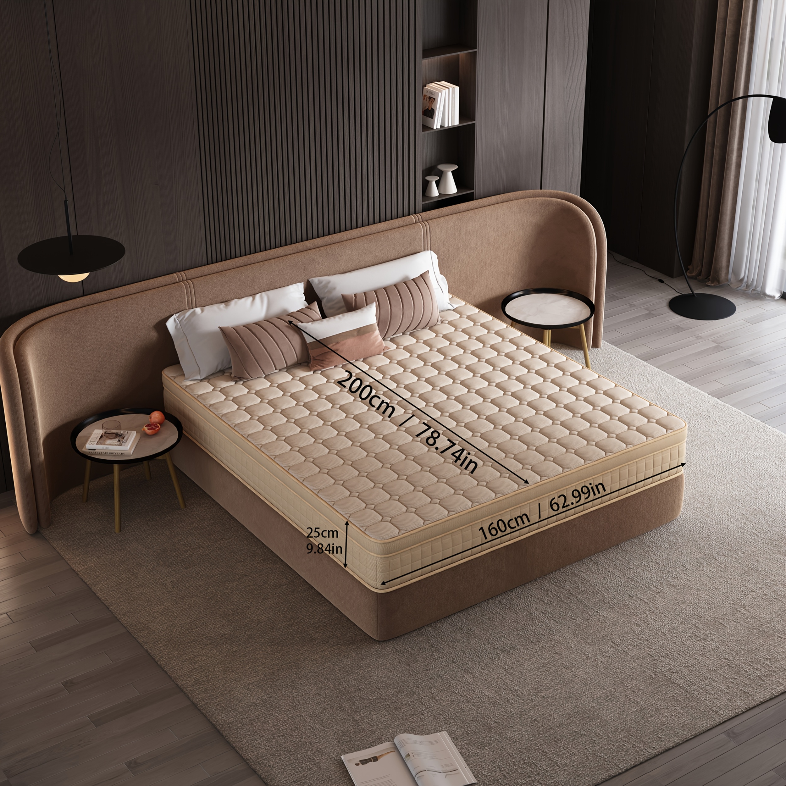 TEMU Varios Tipos de Colchones Disponibles: Colchón de En Bolsa en 160X200Cm, Colchón de Látex en 140X200Cm, Colchón Ergonómico de Esponja, Colchón y