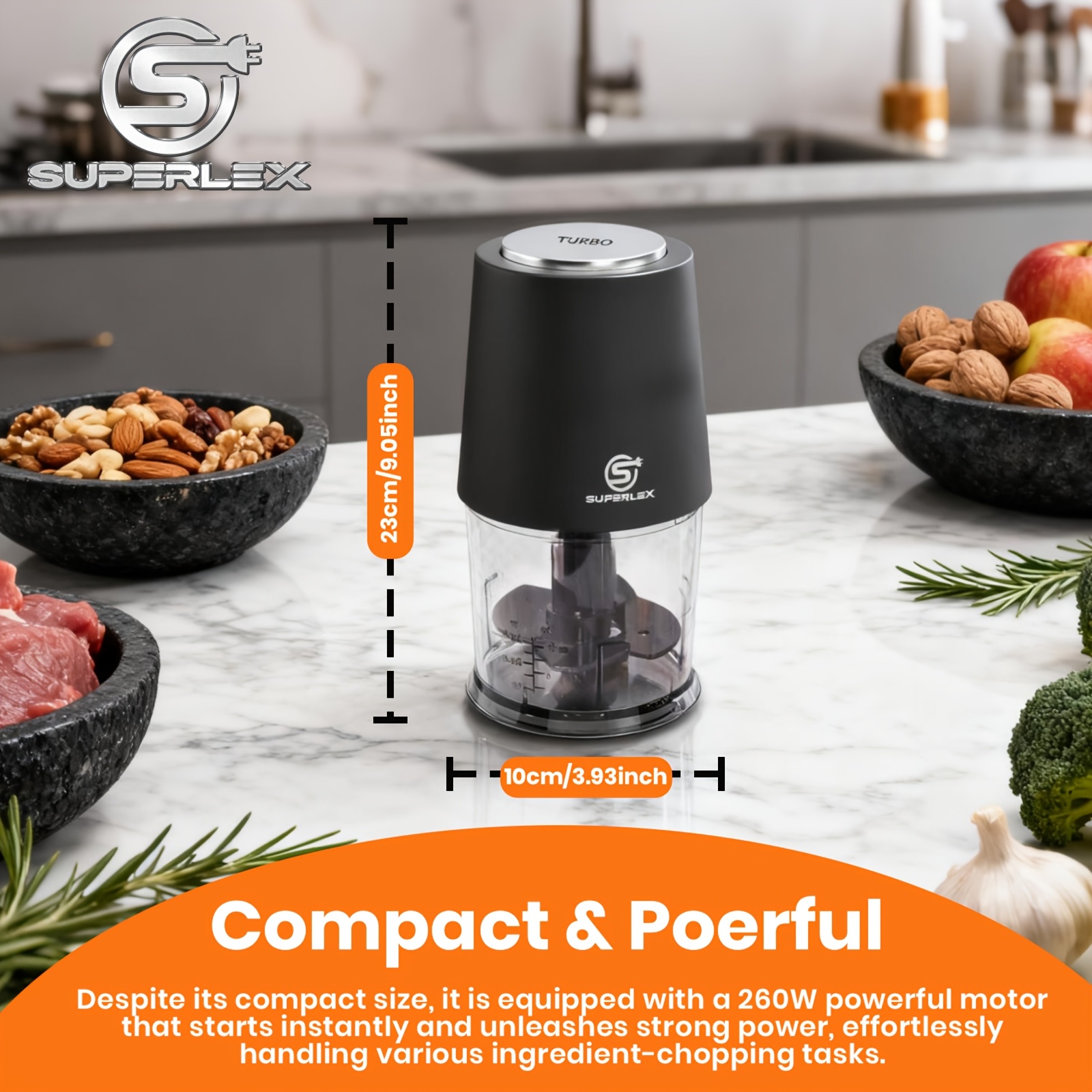 SUPERLEX Mini Electric Food Chopper