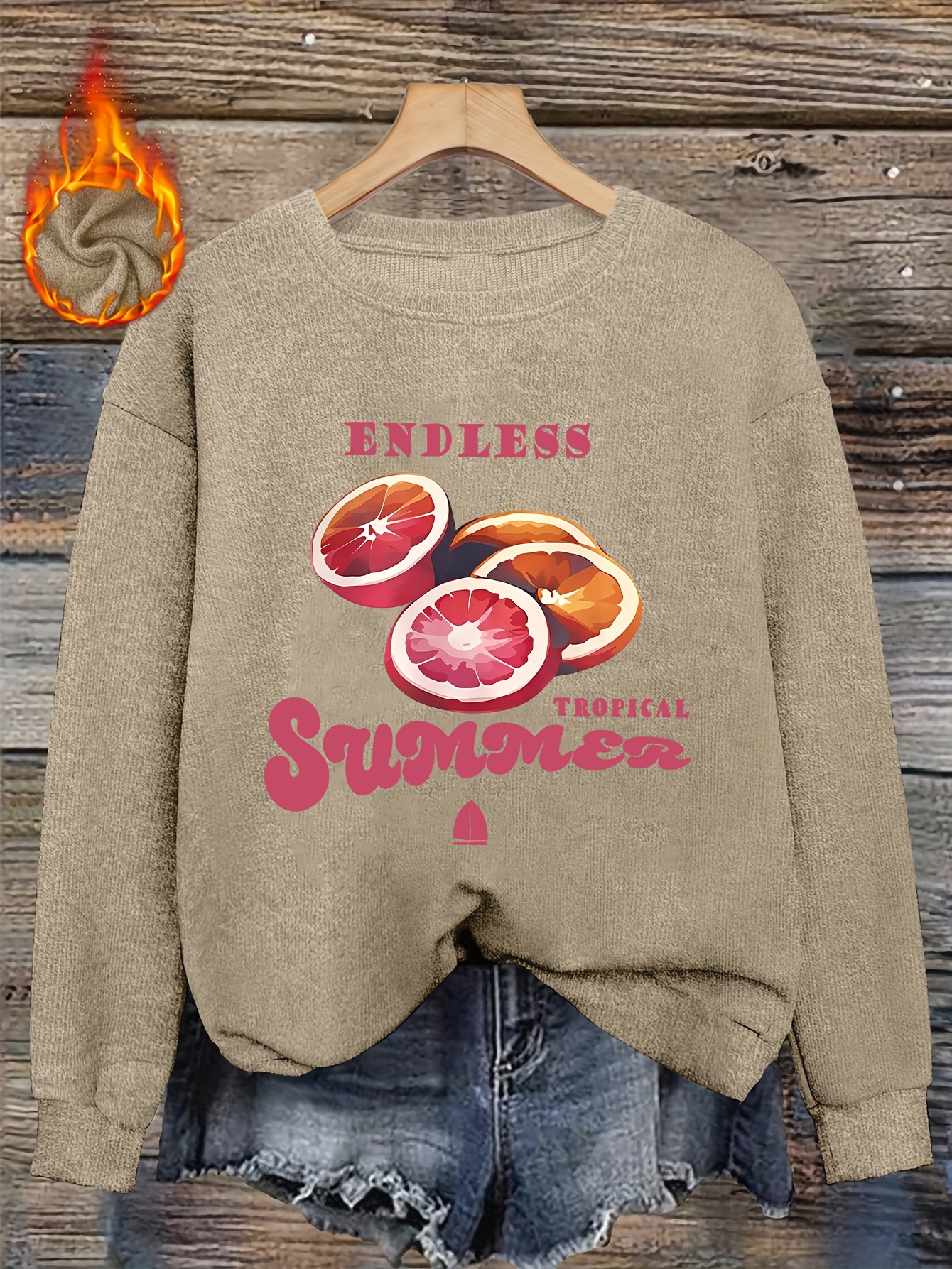 immagine dell'articolo     da donna con   grapefruit summer - pullover a maniche lunghe con  , realizzato in tessuto   ed elasticizzato, top casual confortevole per   e inverno,   per     e   formali