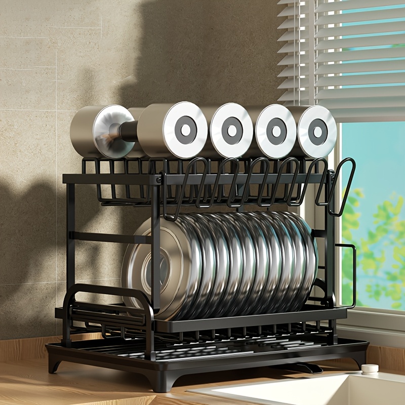 HOT Window Sill Window Dish Drying Rack Layer Dish Drying