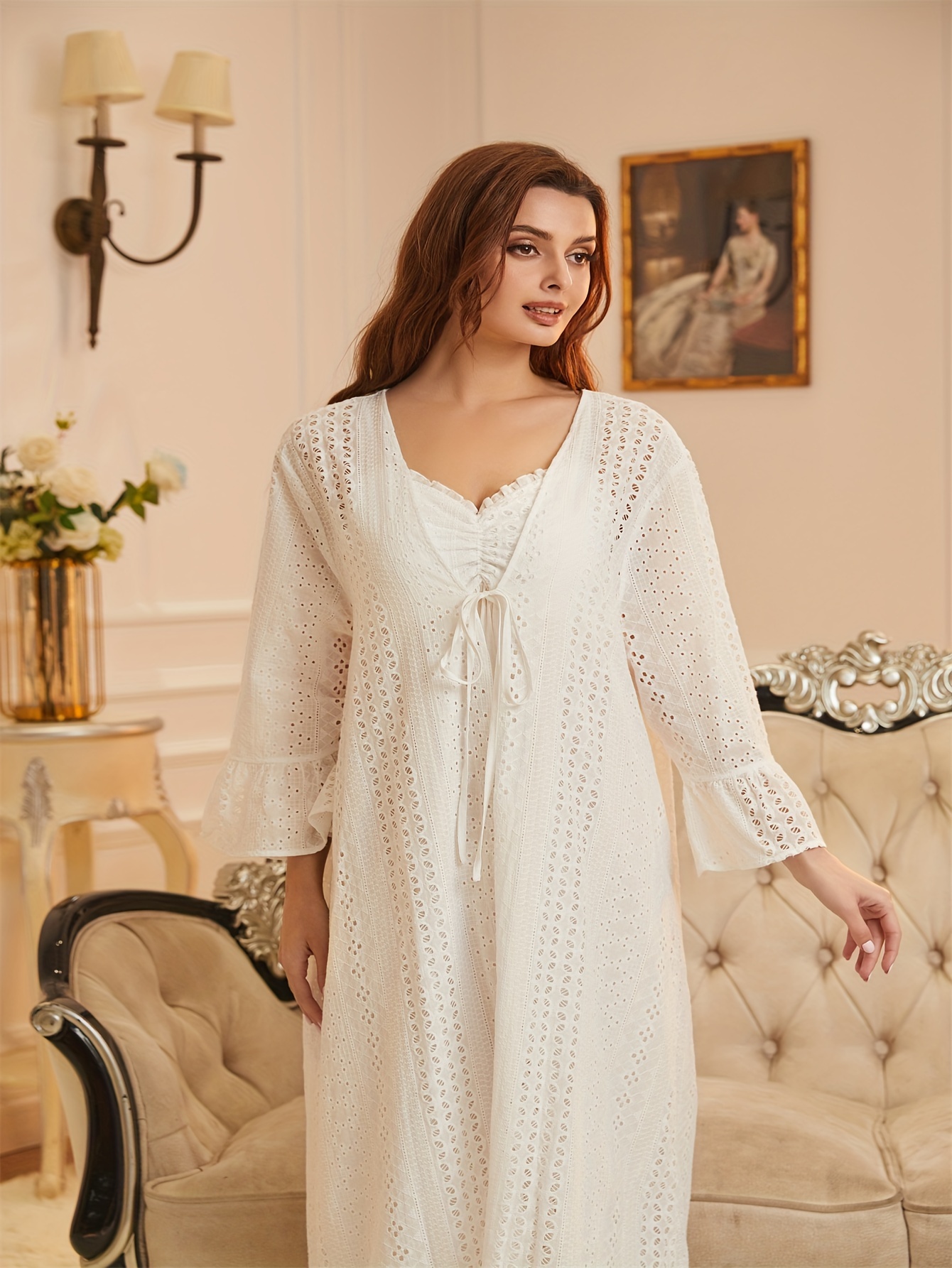 Elegant Nightgowns And Robes Middle Eastern Style Women'*-Piece
