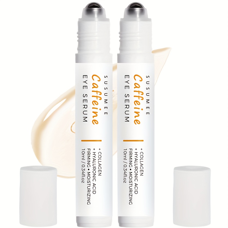 Image of 2pcs Eye Roller Serum - Skincare Product With Collagen And Hyaluronic Acid - Moisturize And Firm The Skin Around Eyes. Home/ Serum, 10ml*2