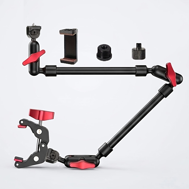 TEMU 22 Inch 57cm Adjustable Magic Arm, Phone Stand, Microphone Stand, With Super Clip Camera Stand Hinge Arm Friction Magic Arm Camera Installation