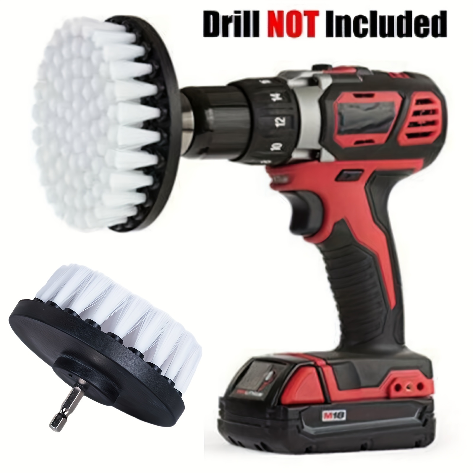   degree cleaning 4 inch electric drill brush in white suitable for all shower wheels carpets kitchens bathrooms indoor decor sofas chairs leather seats   featuring strong   and   Product details 1