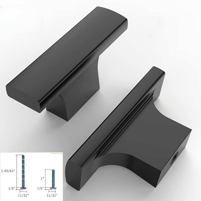 E-shop ., Moderner minimalistischer schwarzer Schranktürgriff, goldener Kleiderschrank, Schrank, Schuhschrank, Hardware-Griff, chromfarbener