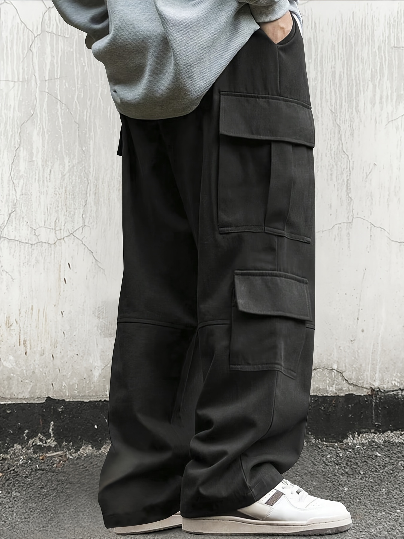Walmart Big Mens Black Cargo Pants Regular Cargo Pants