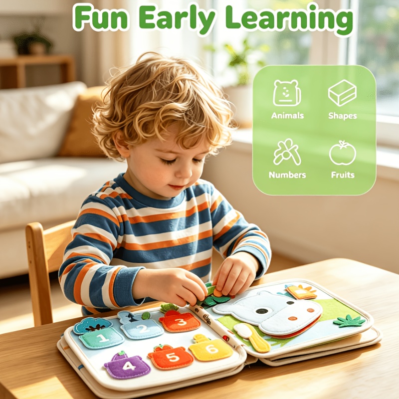 Little Bunny Cloth Book for Cognitive Learning