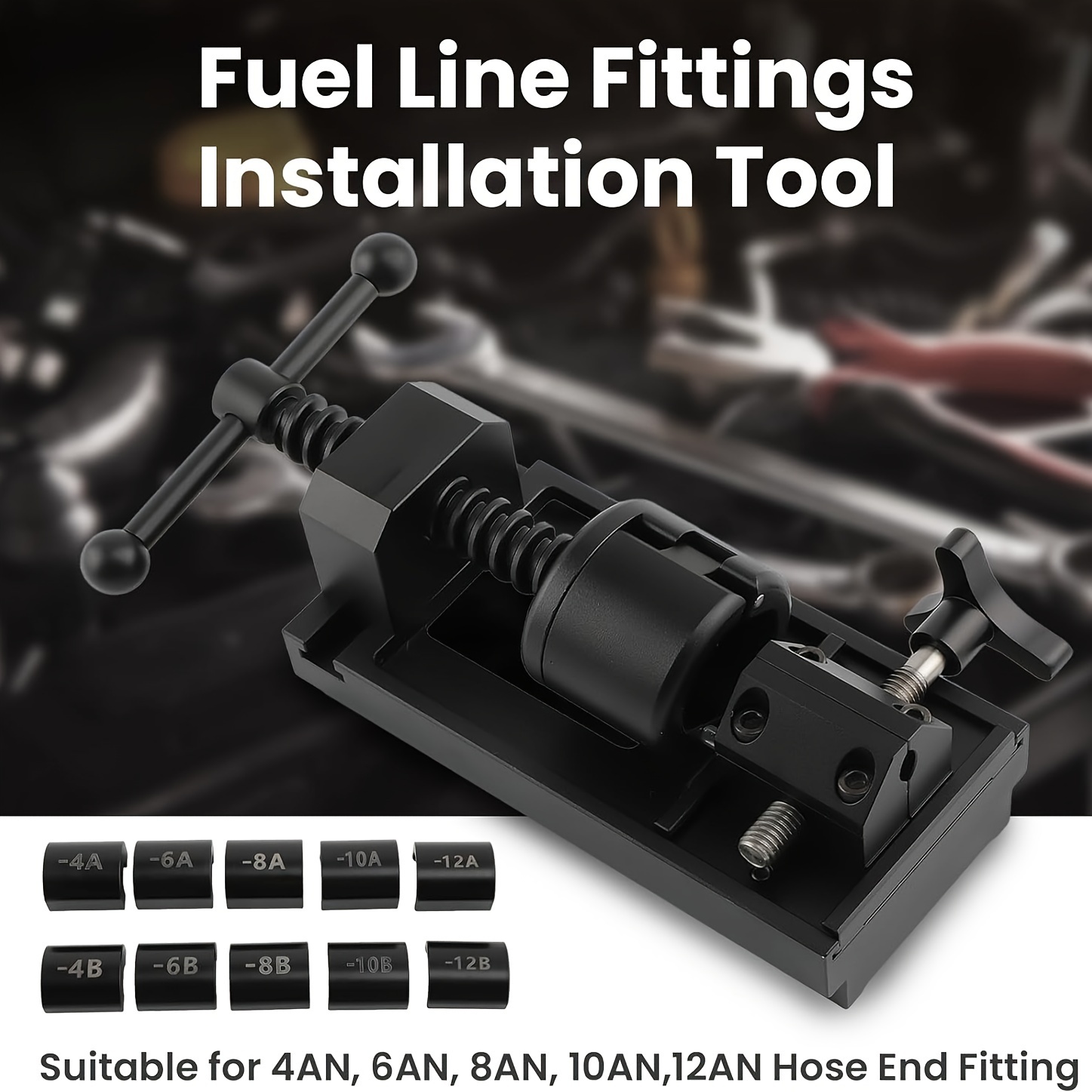 

Fuel Line Fittings Installation Tool, Fuel Hose Connect Tool Kit, For 4an 6an 8an 10an 12an Connector Installation Us