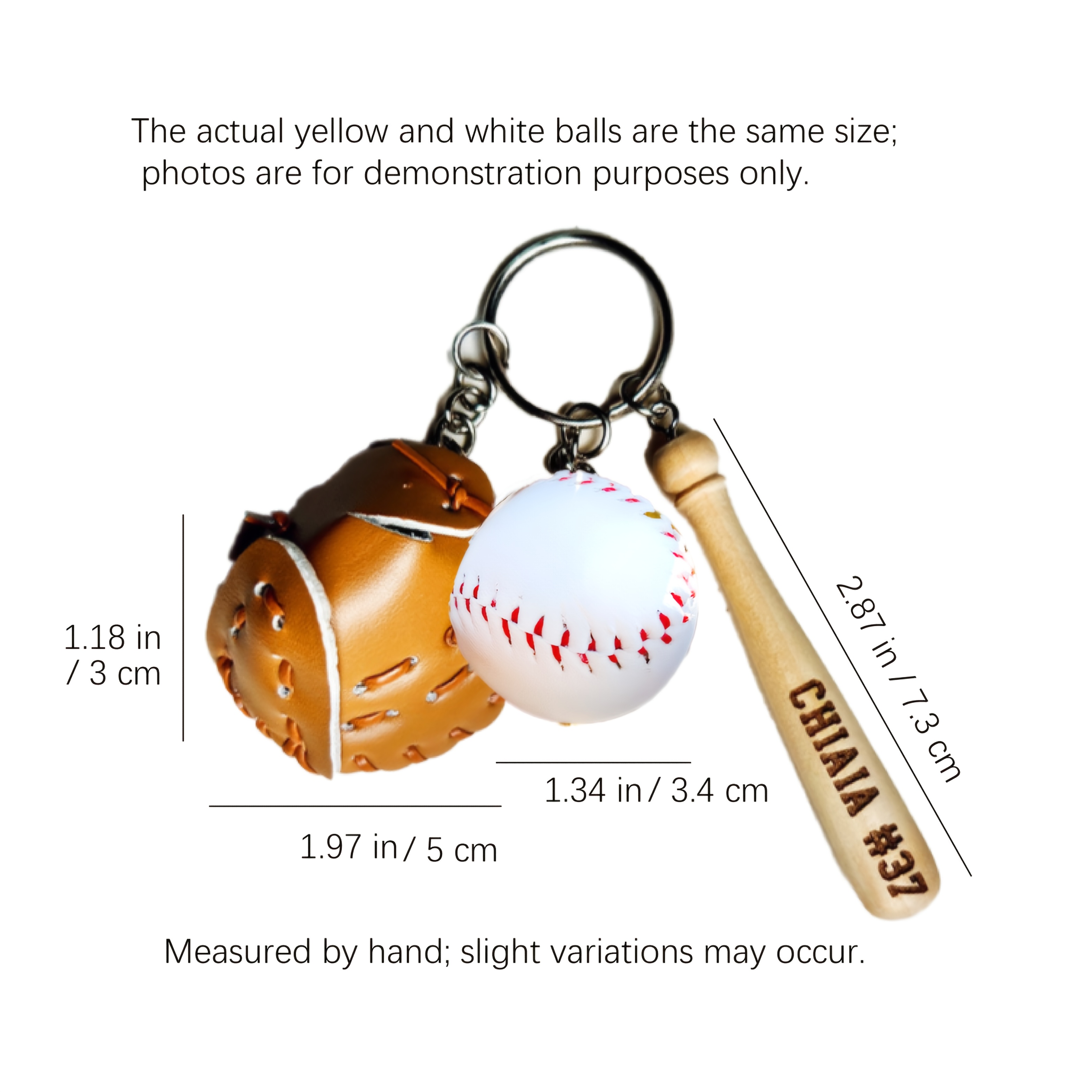 TEMU Custom Engraved-softball Keychain Bag Tag Softball & Baseball Keychain Personalized Sports Gift For Athletes And Fans