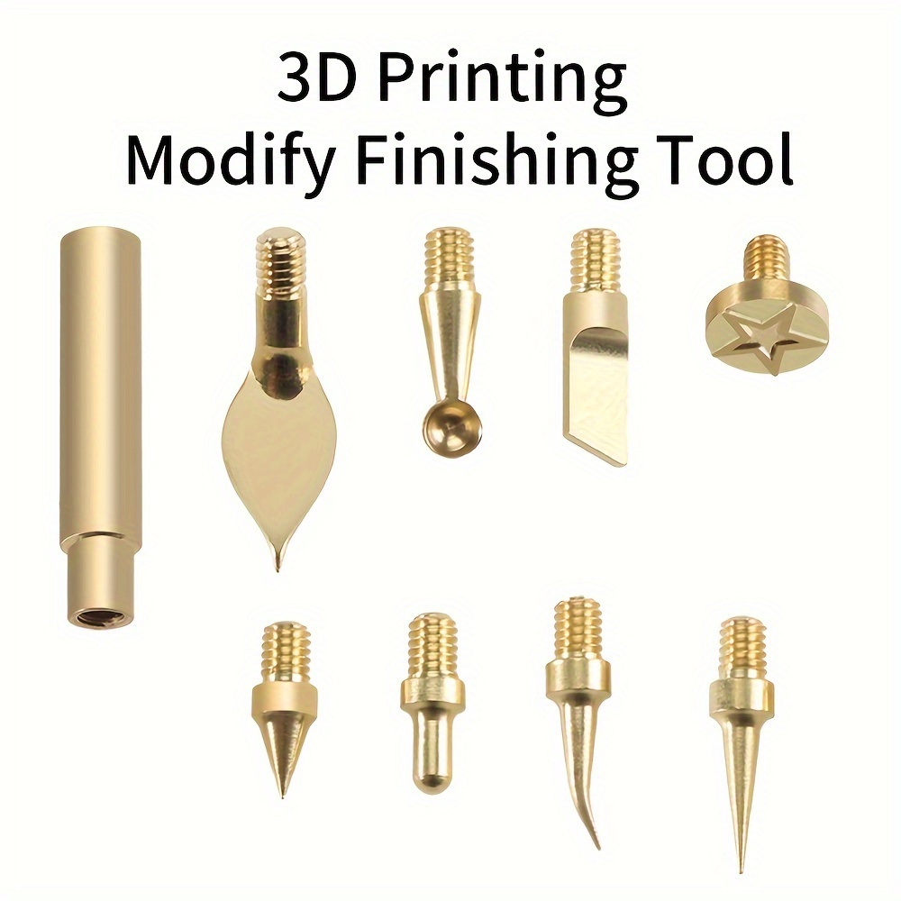 

1set Soldering Iron Tips Soldering Welding Iron Kit Replaceable Soldering Welding Iron Tips Kit For 3d Printer Flimanet Parts