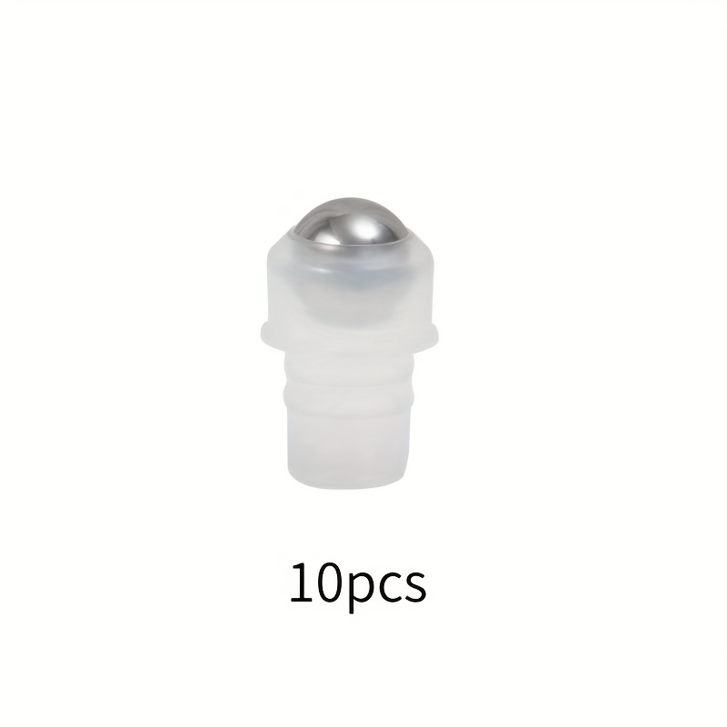 Image of 10pcs 13-teeth 304 Stainless Steel Roller Heads Suitable For Perfume, Essential Oil, Lip Balm, Eye Cream And Dispensing Bottles, Pe Roller Head