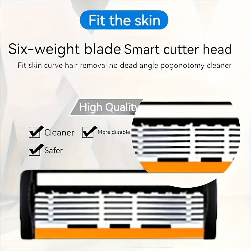 Luxury Men's Stainless Steel Razor Set with Skin-Fitting Blades