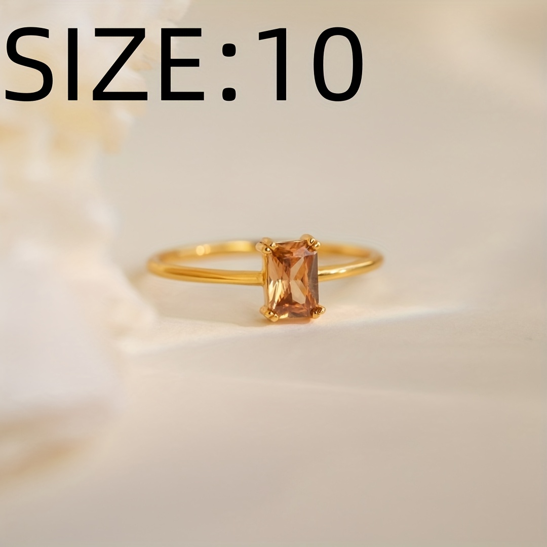 Copper Ring with Pink CZ Minimalist for Men and Women