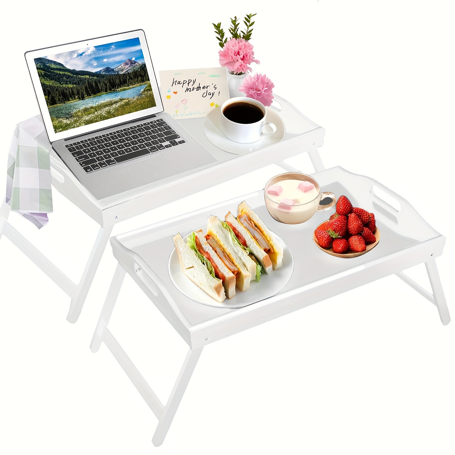 

Folding Trays For Platter Laptop Desk Bed Table Trays Size (, 2 )