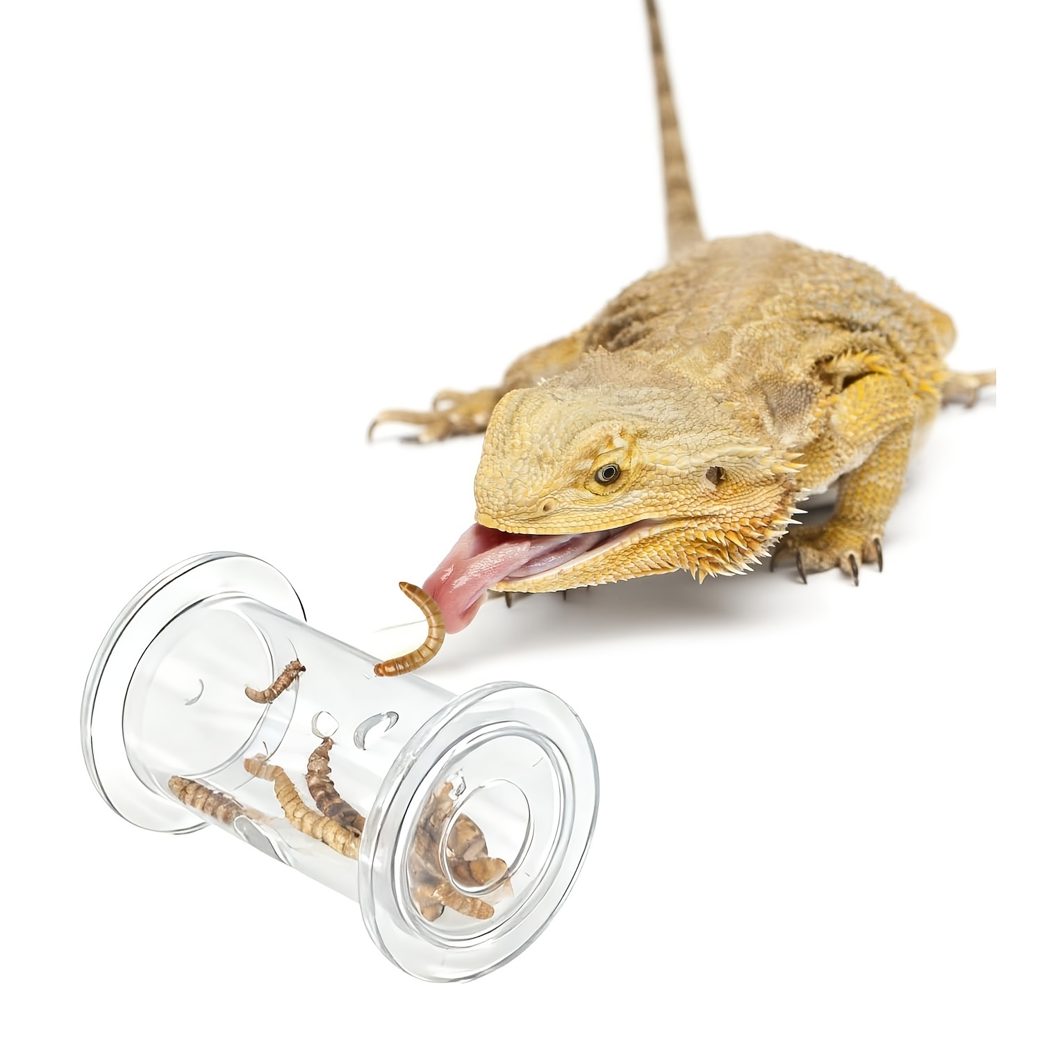 [Feeding Toys for Reptiles] Feeding Toys for Bearded Dragons, Interactive Toys for Lizards, Decorative Items for Reptile Eco-Boxes, And for Small Animals Like Geckos, Lizards, Bearded Dragons, And Chameleons, Without Battery