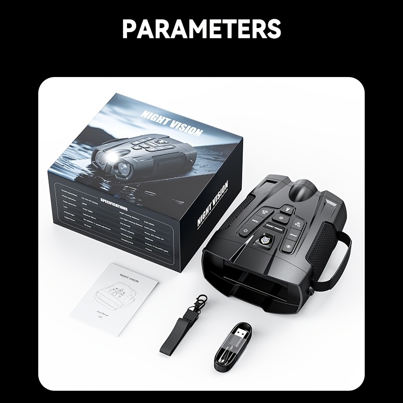 2026   thermal night vision binoculars with 10x opt zoom 4 hd   display starlight sensor 5w ir light 5000mah battery   for hunting surveillance   4k video recording Product details 1