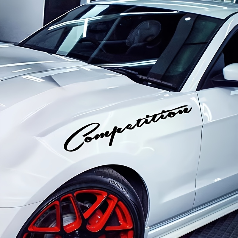 

1pc Vinyl Sticker For Car Window Or Door, Self-adhesive, Letter Print/ Design, Suitable For Plastic/glass/metal , Stickers