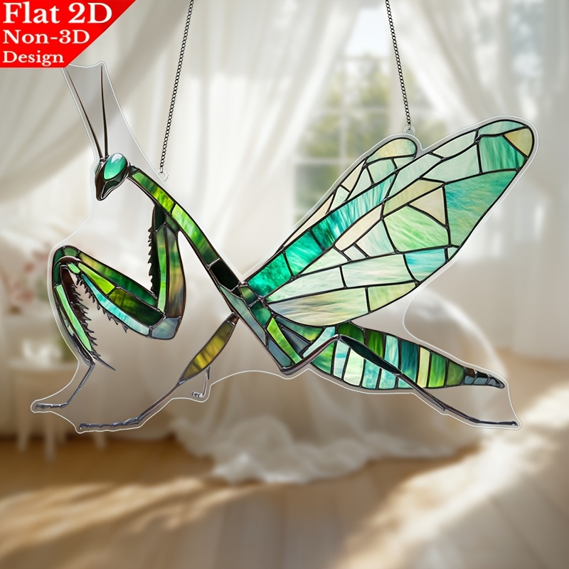 

1pc, 2d Flat Acrylic, Elegant Suncatchers, Garden Suncatchers (11.8" X 8.7"), Hanging Decoration, A Touch Of To Your Living Room, Bedroom, Office, Or , A Best Gift For Insect Enthusiasts