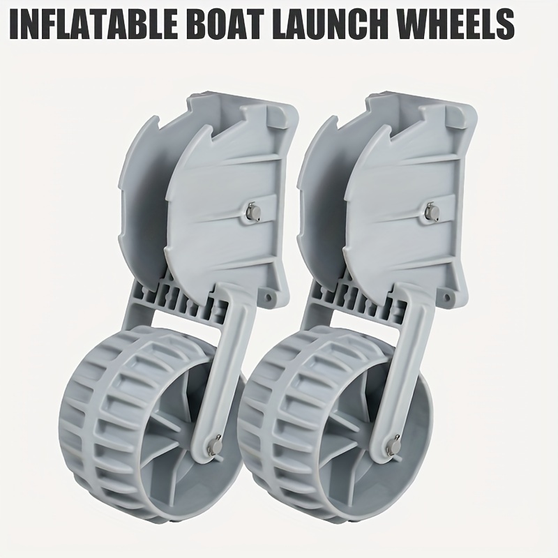 

Inflatable Boat Wheels, Nylon Marine Flip-up Wheels Nylon Ribs Towing Wheels Wheeler For Boat Trailer