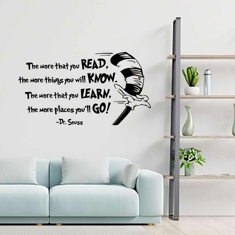 

[educational Decor] Inspirational Quote Wall Decal - " You Read, Things You Will " - Removable Self-adhesive Pvc Sticker For Bedroom, Living Room, Study, Or Classroom Decor, Classroom Decorations