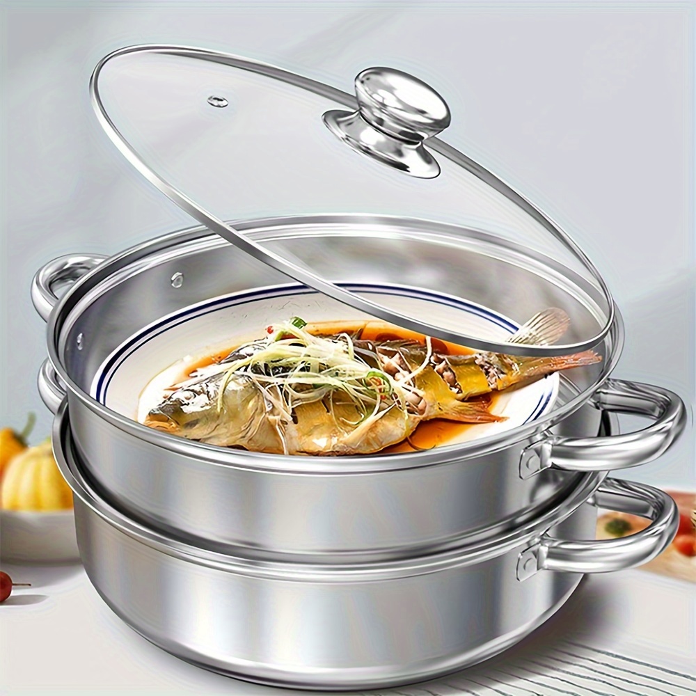 

Stainless Steel Multi-layer Steamer Pot - Durable, Easy To Clean, Perfect For Healthy Cooking