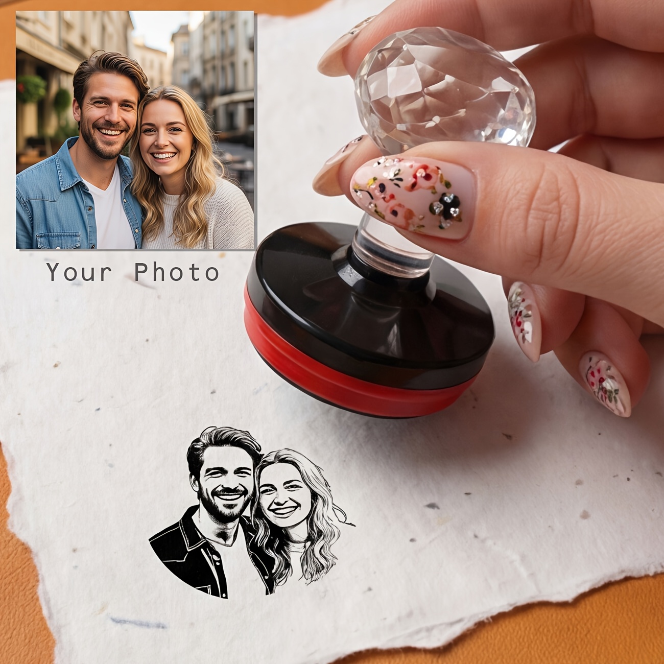 Image of Face Stamp Make In Your Custom Portrait Stamps Best Personalized & Hilarious Gifts For Teacher Gifts