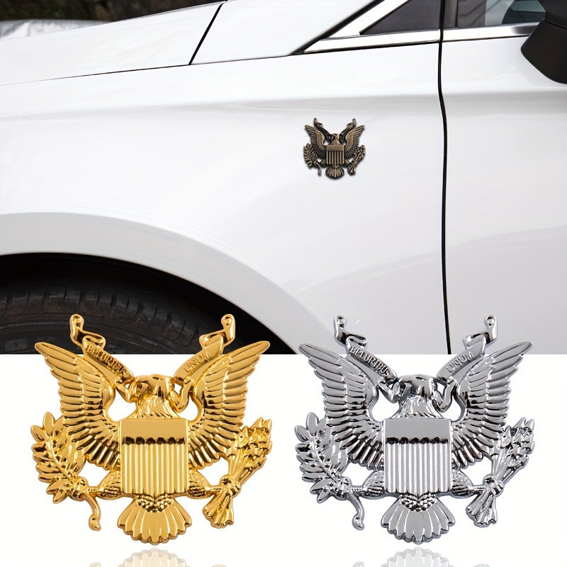 

3d Eagle Car Badge, Universal Fit Metal Vehicle Emblem, Side Tail Decal For Car Modification, Auto Body Sticker