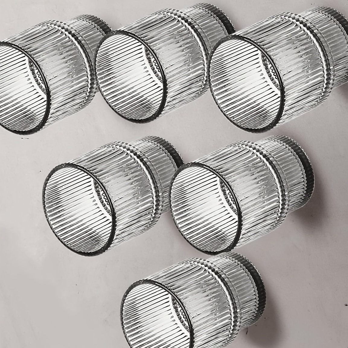 TEMU 6pcs 200ml/6.76oz Glass Cups | Transparent, Reusable For Hot And Cold Beverages, Ideal For Coffee, Milk, Juice, Perfect For Bars, Restaurants,